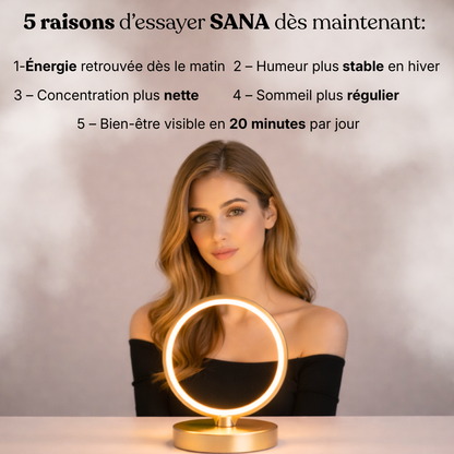 Lampe de luminothérapie SANA – Énergie & équilibre au quotidien